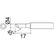HAKKO 900L-T-4C Series 900L 45° Beveled Solder Tip for 900L, 900L ESD, 908, 908 ESD & 914 Irons, 4.00mm