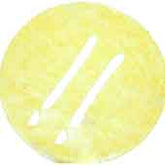 HAKKO A1519 Solder Tip Cleaning Sponge with Two Holes, 2-1/2" x 5/8"