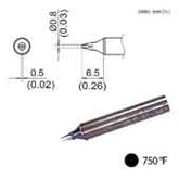 Hakko T31B-02D08 T31B Series Chisel Soldering Tip for FX-1001 Handpiece, 0.8mm x 6.5mm