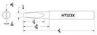 Hexacon HT123X 1/2" Turned-Down Semi-Chisel Soldering Tip
