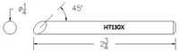 Hexacon HT130X 1/4" 45° Bevel Semi Chisel Soldering Tip