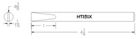 Hexacon HT151X 3/8 Full Chisel Soldering Tip