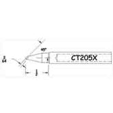 Hexacon CT206X Sharp Conical Soldering Tips, 1/64"