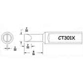 Hexacon CT301X 7/32" Full Semi Chisel Soldering Tip