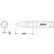 Hexacon J903X Therm-O-Trac Conical Soldering Tip, 1/32"