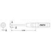 Hexacon J907X Concial Chisel Soldering Tip, 1/16"