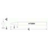 Hexacon HT108X Conical Solder Tip with 3/8"