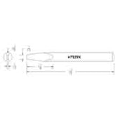Hexacon HT129X Semi-Chisel Soldering Tip, 3/8"