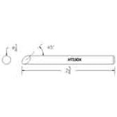 Hexacon HT130X 1/4" 45° Bevel Semi Chisel Soldering Tip
