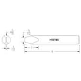 Hexacon HT178X Semi- Chisel Soldering Tip, 5/8"