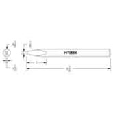 Hexacon HT183X Semi-Chisel Soldering Tip, 3/8"