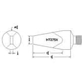 Hexacon HT275X Screw Semi Chisel Soldering Tip, 1-3/4"