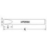 Hexacon HT293X Full Chisel Soldering Tip, 1/2"