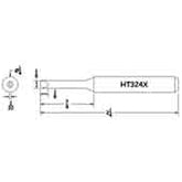 Hexacon HT324X Turned-Down Full-Chisel Soldering Tip, 1/4"