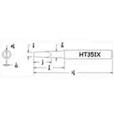 Hexacon HT351X 1/4" Turned-Down Semi-Chisel Soldering Tip