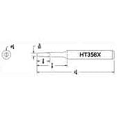 Hexacon HT358X Turned-Down Semi-Chisel Soldering Tip, 1/4"