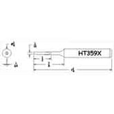Hexacon HT359X Turned-Down Semi-Chisel Soldering Tip, 1/4"