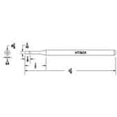 Hexacon HT361X Turned-Down Full-Chisel Soldering Tip, 1/8"