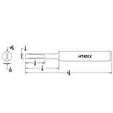 Hexacon HT451X 1/4" Turned-Down Full Chisel Soldering Tip