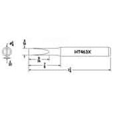 Hexacon HT463X Turned-Down Full-Chisel Soldering Tip, 1/4"