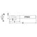 Hexacon HT463X Turned-Down Full-Chisel Soldering Tip, 1/4"