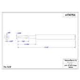 Hexacon HT475X Turned-Down Semi-Chisel Soldering Tip, 3/8"