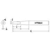 Hexacon HT586X 1/4" Conical Chisel Soldering Tip