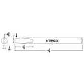Hexacon HT593X Semi-Chisel Soldering Tip, 3/8"