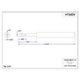 Hexacon HT685X Turned-Down Full Chisel Soldering Tip, 1/4"