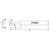 Hexacon HT691X Turned-Down Full Chisel Soldering Tip, 1/4"
