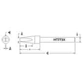 Hexacon HT773X Mushroom Chisel Soldering Tip, 1/4"