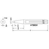 Hexacon HT880X Sleeve-Style Chisel Soldering Tip, 1/16"