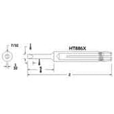 Hexacon HT886X 1/8" Sleeve-Style Chisel Soldering Tip