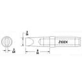 Hexacon J102X Conical Chisel Soldering Tip, 3/16"