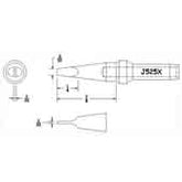 Hexacon J525X 3/32" Blade Soldering Tip for Therm-O-Trac Power Boost Stations