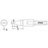 Hexacon J705X Full Chisel Soldering Tip, 1/8"