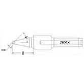 Hexacon J806X 45° 3/32" Bevel Conical Soldering Tip for Therm-O-Trac Magnum Stations