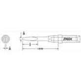 Hexacon J910X Therm-O-Trac Extra Long Semi Chisel Soldering Tip, 1/16"