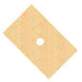 Hexacon SP-8141C Sponge with Hole, 2-1/4" x 3-1/2", 10/Pack