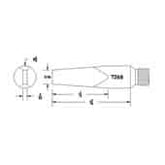 Hexacon T268 Screw Semi Chisel Soldering Tip, 1/2"