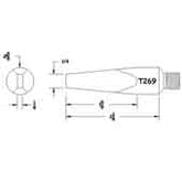 Hexacon T269 Screw Semi Chisel Soldering Tip, 5/8"
