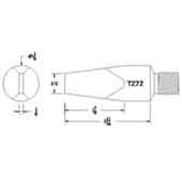 Hexacon T272 Screw Semi Chisel Soldering Tip, 1-1/8"