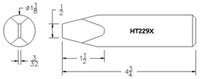 Hexacon HT229X Semi Chisel Soldering Tip, 1-1/8"