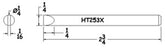 Hexacon HT253X Full-Chisel Soldering Tip, 1/4"