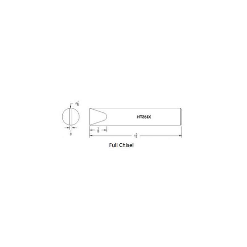 Hexacon HT261X Full Chisel Soldering Tip