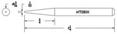 Hexacon HT281X Sharp Conical Soldering Tip, 3/16"