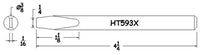 Hexacon HT593X Semi-Chisel Soldering Tip, 3/8"