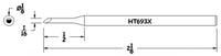Hexacon HT693X Turned-Down 30° Bevel Soldering Tip, 1/8"