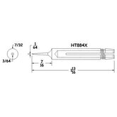 HEXACON HT884X 1/32 BEVEL 45 DEG SLEEVE TIP