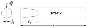 Hexacon HT891X Full-Chisel Soldering Tip, 5/8"